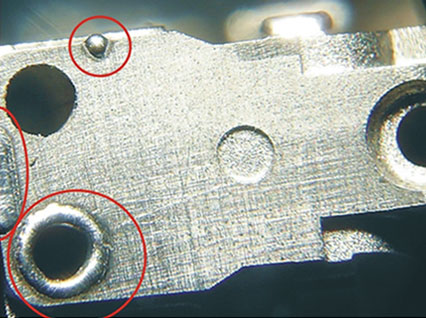 <a href='http://www.jiaguwen.cc/product/3.htm' class='text_a'>模具激光焊機(jī)</a>修復(fù)模具效果